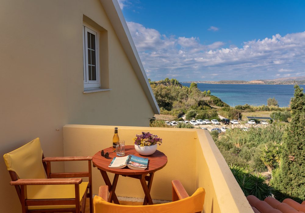 Double Studio with Side Sea View