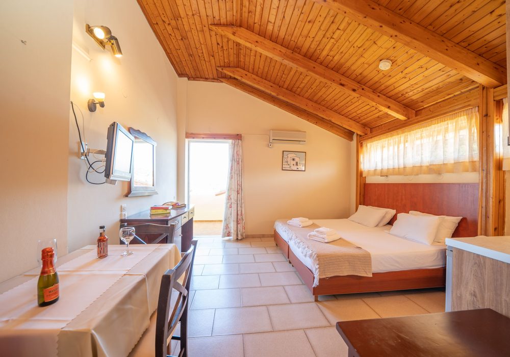 Double Studio with Side Sea View