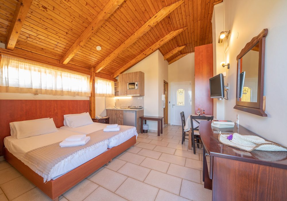 Double Studio with Side Sea View